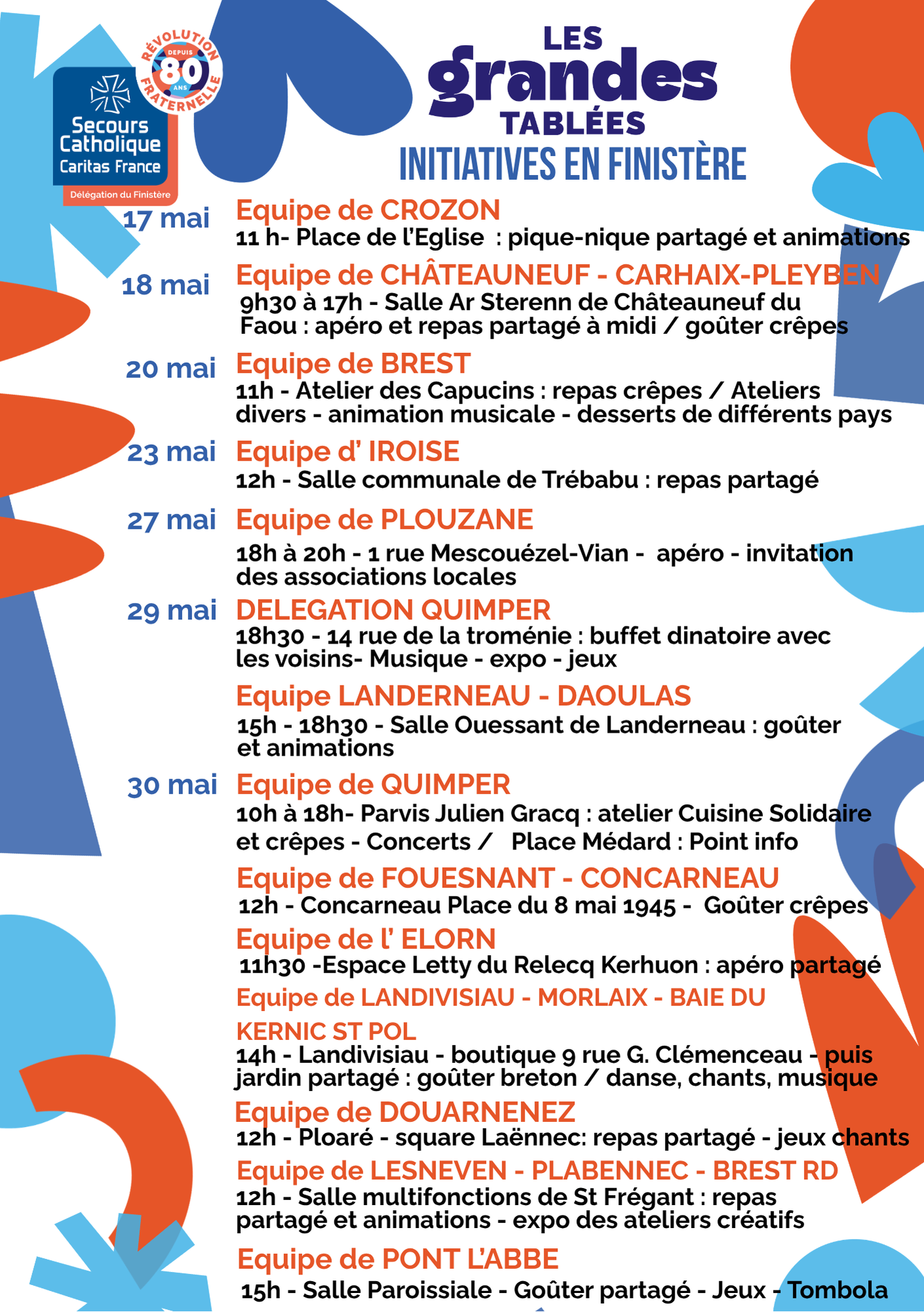 Les Grandes Tablées en Finistère
