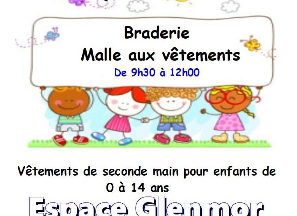 Grande braderie d’hiver tous les samedis de janvier2021, de 9h30 à 12h, à l’espace Glenmor, rue de Kermargar.