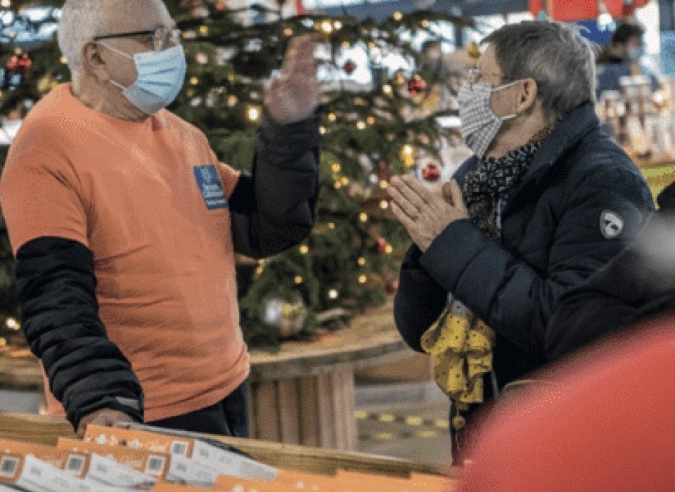 L'équipe de Carhaix aumarché de Noël 