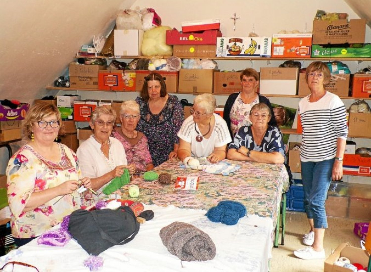 Créé il y a dix ans, l’atelier de tricot du Secours catholique a repris ses activités le 1er septembre, après la longue pause estivale.